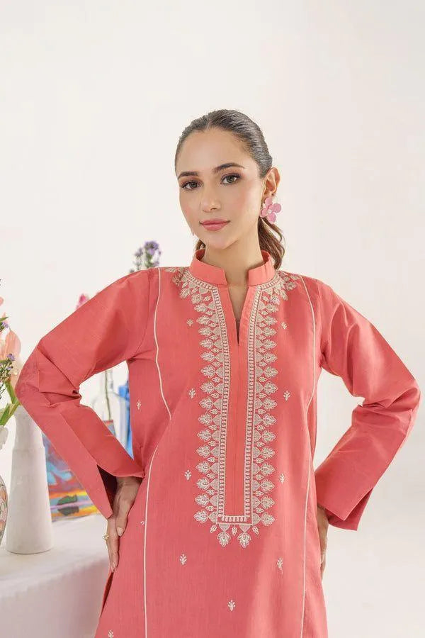 3 Pcs Women's Unstitched Embroidered Suit