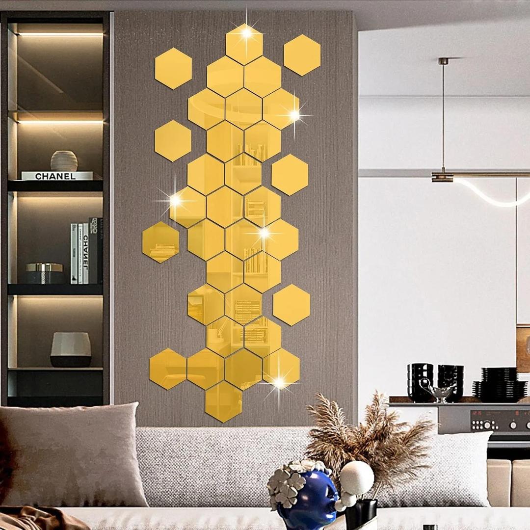 Acrylic Hexa, Golden