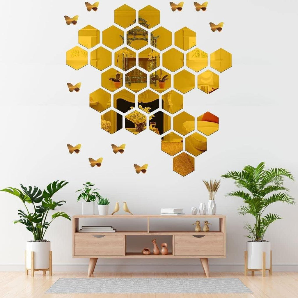 Acrylic Hexa, Golden