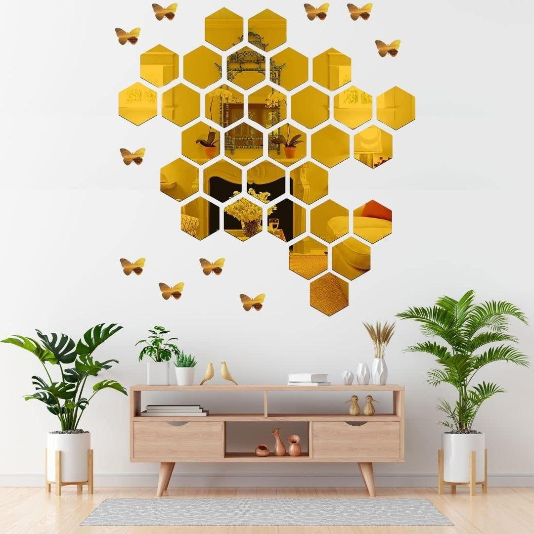 Acrylic Hexa, Golden