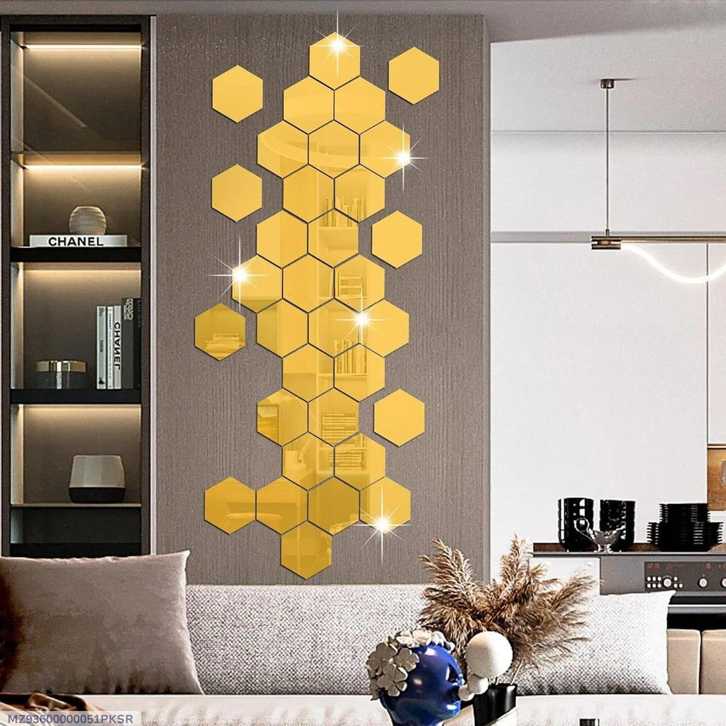 Acrylic Hexa, Golden